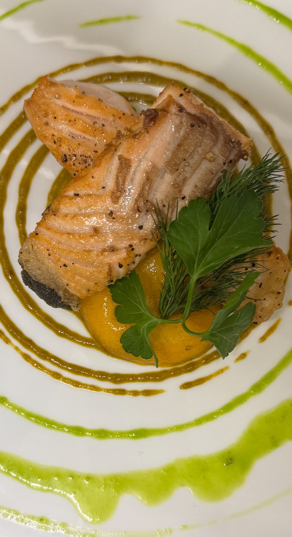 Plated dish
